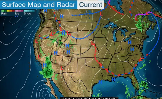 USA Surface Maps